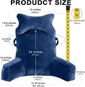 SLIGUY Uniwersalna Wygodna Poduszka Oparcie Pod Plecy Niebieska 64x82cm