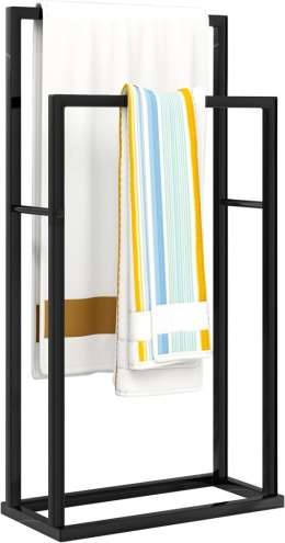 Stojak wieszak II łazienkowy na ręczniki LOFT - stalowy design