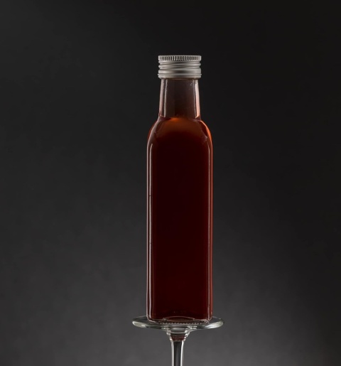 Szklana butelka 250 ml + zakrętka - 24 sztuki plus etykiety i lejek