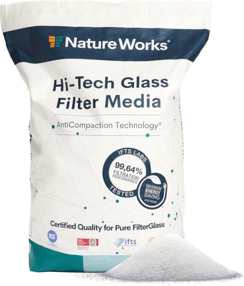 Szklany Piasek Filtrujący o mocy 99,64% 10kg do filtra basenowego basenu