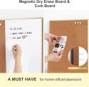 Tablica magnetyczna korkowa suchościeralna 90x60cm