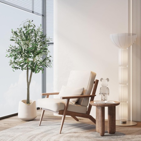 YOLEO Sztuczne drzewo oliwne, 150 cm, sztuczna roślina