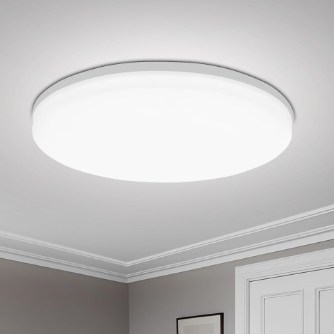 Yafido Lampa sufitowa LED, 30 cm, 48 W, 4320 lm, 6000 K, zimna biel,