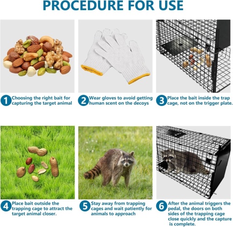 ŻYWOŁAPKA DUŻA SOLIDNA PUŁAPKA NA SZCZURY KUNY LISY KOTY 84 x 28 x 33 cm