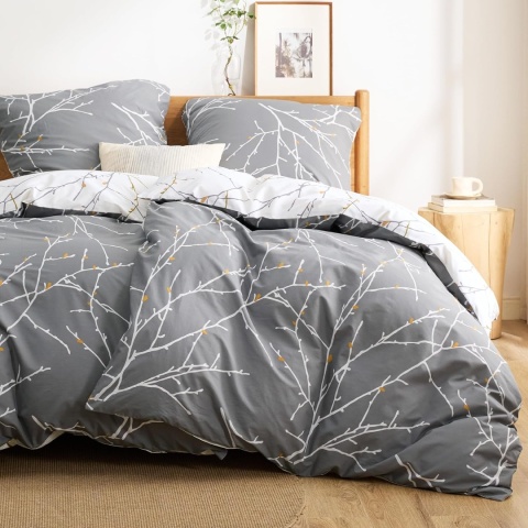 BEDSURE Pościel 4-częściowa 2x kołdra 135x200 + 2 poszewki 80 x 80 BAWEŁNA