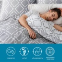 BEDSURE Pościel 4-częściowa 2x kołdra 135x200 + 2 poszewki 80 x 80
