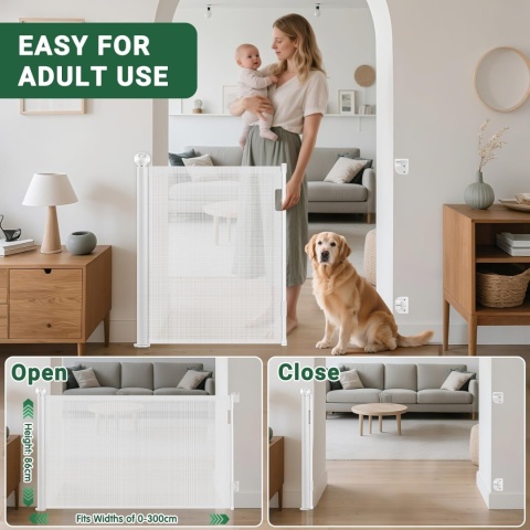 Barierka Zabezpieczająca Na Schody Ochronna 300 Cm Dla Dzieci I Zwierząt