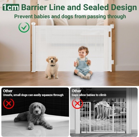 Barierka Zabezpieczająca Na Schody Ochronna 300 Cm Dla Dzieci I Zwierząt