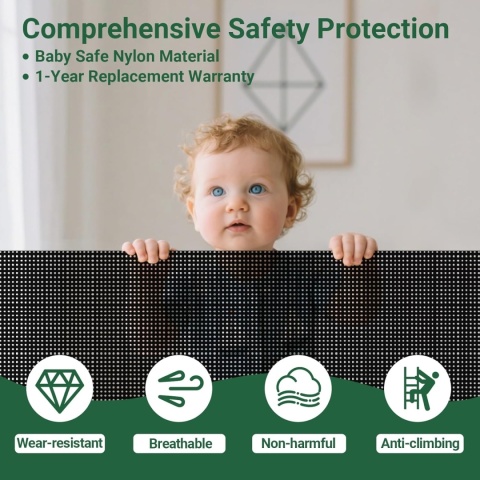 Barierka Zabezpieczająca Na Schody Ochronna 300 Cm Dla Dzieci I Zwierząt