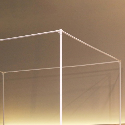 Beyeutao Rama baldachimu 180 x 200 cm, biała, moskitiera