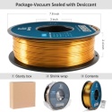 Filament PLA Geeetech Silk 1,75 mm do drukarek 3D, metaliczny, błyszczący, 1 kg