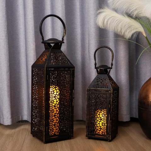 JHY DESIGN Zestaw dekoracyjnych latarni na świecę