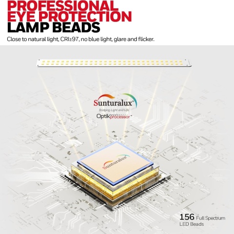 Lampa Ściemnialna architekta Honeywell z zaciskiem - HJ1 Sunturalux Eye-Caring