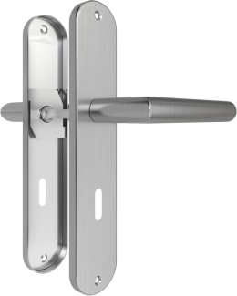 Klamka do drzwi wewnętrznych AwmnSrman z szyldem 72mm, stal nierdzewna