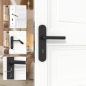 Klamka do drzwi wewnętrznych AwmnSrman z szyldem 72mm, stal nierdzewna