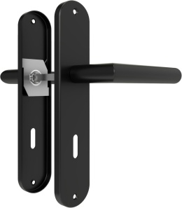 Klamka do drzwi wewnętrznych AwmnSrman z szyldem 72mm, stal nierdzewna