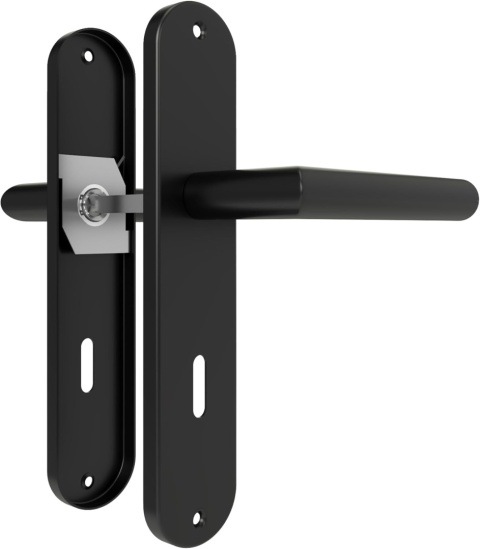 Klamka do drzwi wewnętrznych AwmnSrman z szyldem 72mm, stal nierdzewna