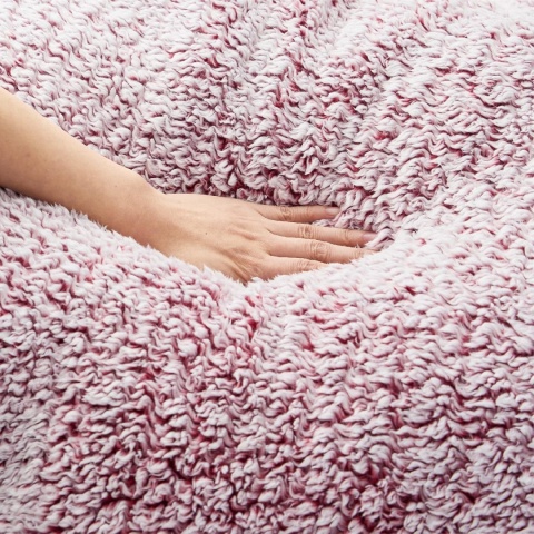 Koc miękki ciepły na sofę kanapę bordowy 150x200 cm BEDSURE