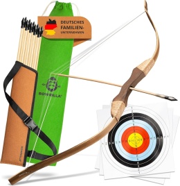 ŁUK BOWRILLA DLA DZIECI I MŁODZIEŻY 8-15 LAT TARCZA STRZAŁY ZESTAW