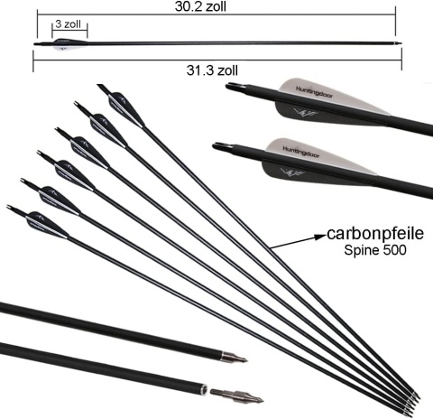 Łuk klasyczny Huntingdoor 55" 1-40 lbs akcesoria strzały NOWY