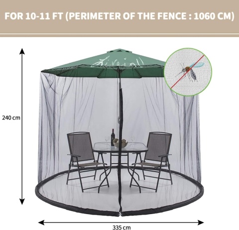 Moskitiera namiot, zasłona, 255 250 x 250 / 300 cm