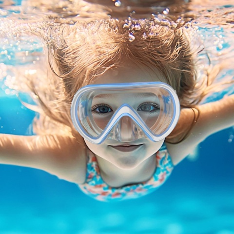 OKULARY GOGLE PŁYWACKIE NA BASEN DO PŁYWANIA ŁATWE ZAPIĘCIE ANTI-FOG KIDS
