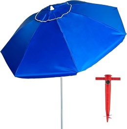 Parasol plażowy z wentylacją i filtrem UPF50+ DUŻY 200 CM