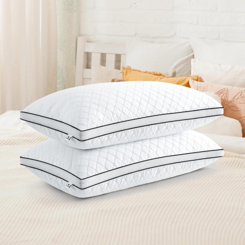 Poduszki ortopedyczne 40x80 cm zestaw antyalergiczne miękkie pranie