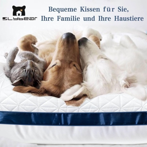 Poduszka ortopedyczna 80x80 cm miękkia i oddychająca antyalrergiczna