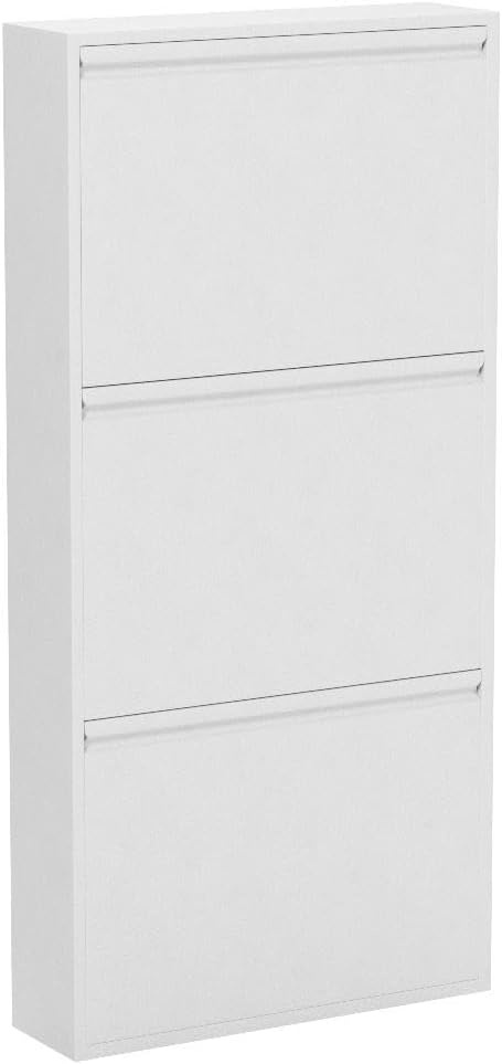 Szafka na buty 3K, Półka, Komoda, Biały