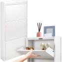 Szafka na buty 3K, Półka, Komoda, Biały