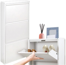 Szafka na buty 3K, Półka, Komoda, Biały