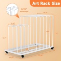 Stojak do Suszenia Dzieł Sztuki z Wyjmowanymi Półkami i Kółkami