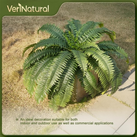 Sztuczna paproć bostońska duża, 2 szt