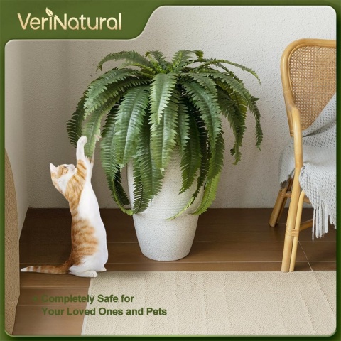 Sztuczna paproć bostońska duża, 2 szt