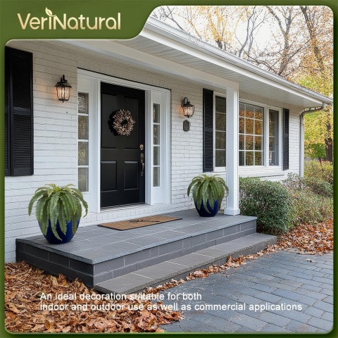 Sztuczna paproć bostońska duża, 2 szt