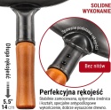 TRADYCYJNY WOK ZE STALI RĘCZNIE MŁOTKOWANY 36CM