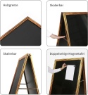 Uyoyous Stojak reklamowy tablica kredowa magnetyczna 53x95cm zewnętrzna