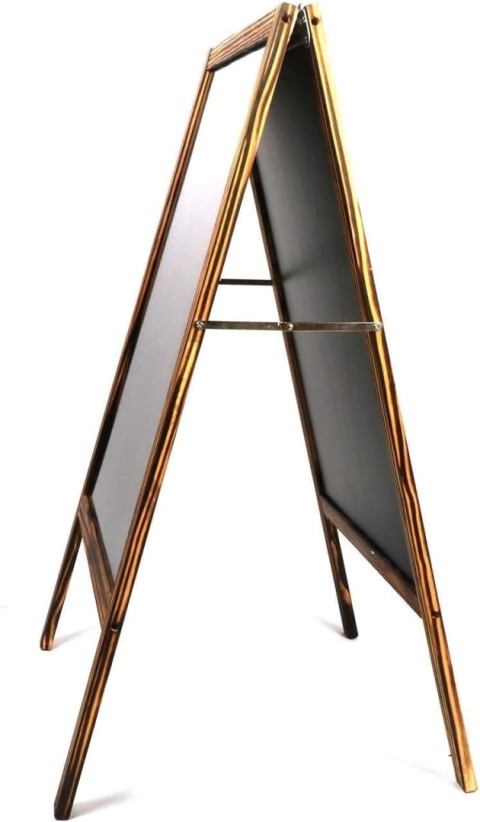 Uyoyous Stojak reklamowy tablica kredowa magnetyczna 53x95cm zewnętrzna
