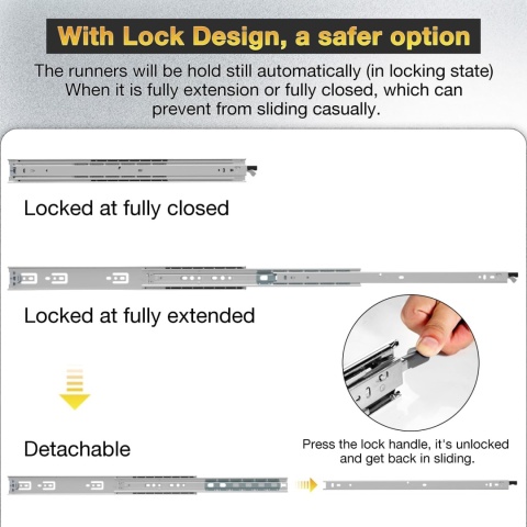VADANIA Prowadnice do szuflad ,prowadnice szuflad dużej wytrzymałości