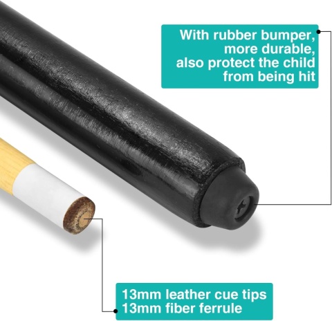 VENMO drewniany kij do bilarda, mostka bilardowego, 2 sztuki 92 cm