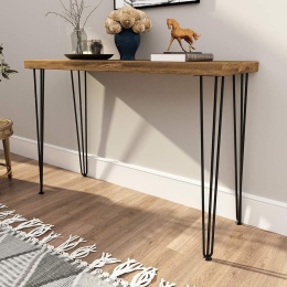 WINSOON Nózki Nogi do Stołu Stolika Mebli Metal Czarne 86 cm 4 szt