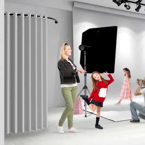 WPYGHLJN Przymierzalnia narożna 100×200 cm, wolnostojąca, z zasłoną lnianą