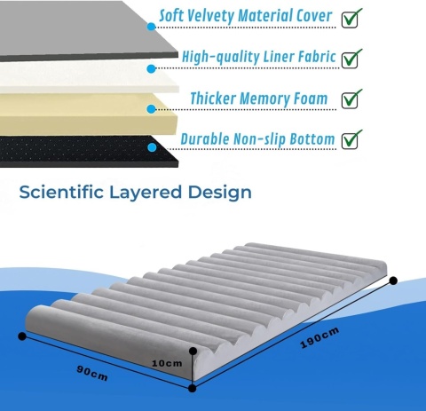 Zwijany materac kempingowy Wodoodporny materac z pianką memory