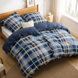 BEDSURE Pościel 4-częściowa 2x kołdra 135x200 + 2 poszewki 80 x 80 BAWEŁNA