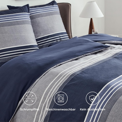 BEDSURE Pościel 4-częściowa 2x kołdra 135x200 + 2 poszewki 80 x 80