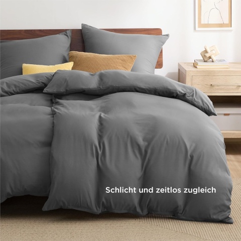 BEDSURE Pościel 4-częściowa 2x kołdra 135x200 + 2 poszewki 80 x 80