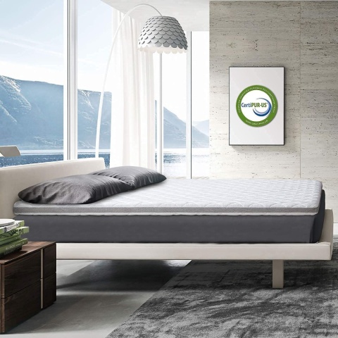 BedStory Materac Topper 140x200cm H3/H4, 10cm Pianka, Oddychający Pokrowiec