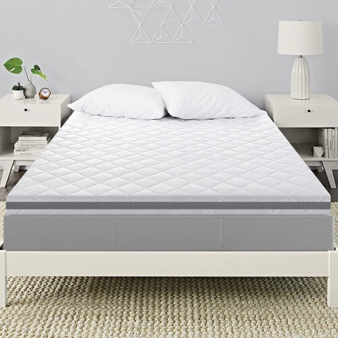 BedStory Materac Topper 140x200cm H3/H4, 10cm Pianka, Oddychający Pokrowiec