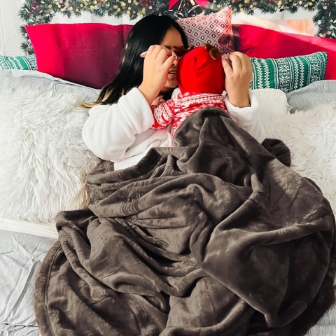 Bedsure miękki koc do przytulania 220x240cm XXL